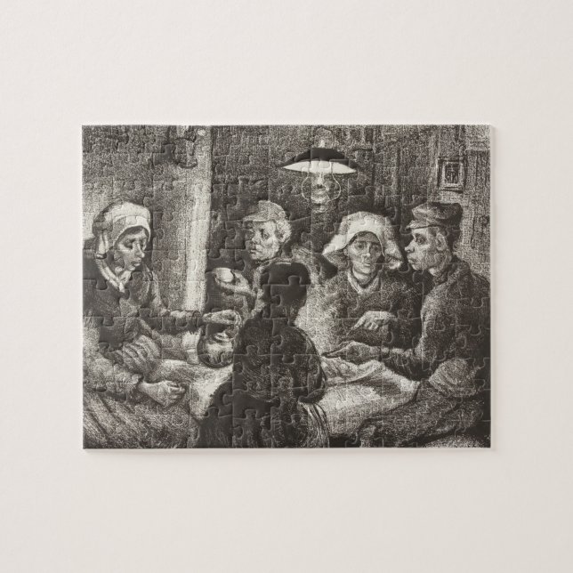 Vincent Van Gogh The Potato Eaters lithograph Jigsaw Puzzle (Horizontal)