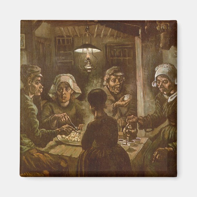 Vincent van Gogh - The Potato Eaters Magnet (Front)