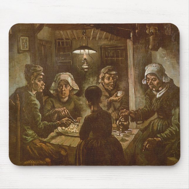 Vincent van Gogh - The Potato Eaters Mouse Mat (Front)
