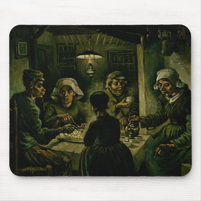 Vincent van Gogh - The Potato Eaters Mouse Mat (Front)