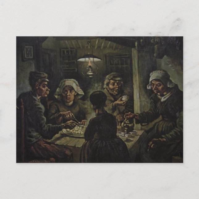 Vincent Van Gogh - The Potato Eaters Postcard (Front)