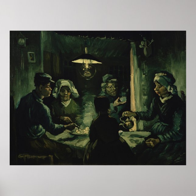 Vincent van Gogh - The potato eaters Poster (Front)