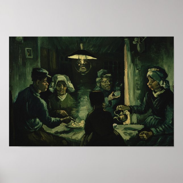 Vincent van Gogh - The Potato Eaters Poster (Front)