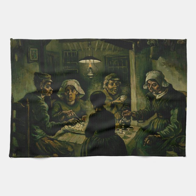 Vincent van Gogh - The Potato Eaters Tea Towel (Horizontal)