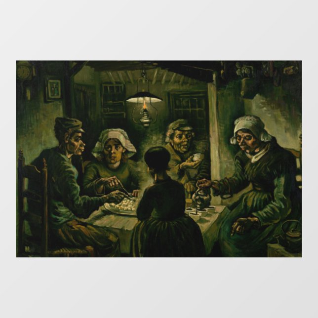 Vincent van Gogh - The Potato Eaters Window Cling (Sheet)