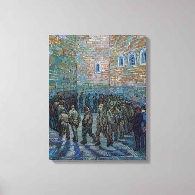 Vincent van Gogh - The Prison Courtyard Canvas Print (Front)
