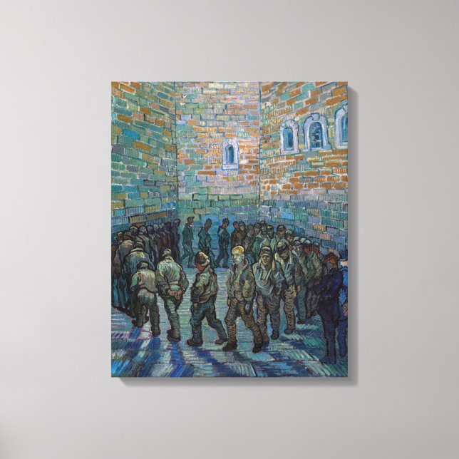 Vincent van Gogh - The Prison Courtyard Canvas Print (Front)
