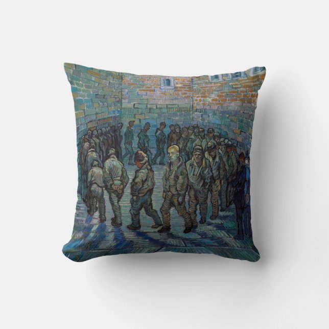 Vincent van Gogh - The Prison Courtyard Cushion (Front)