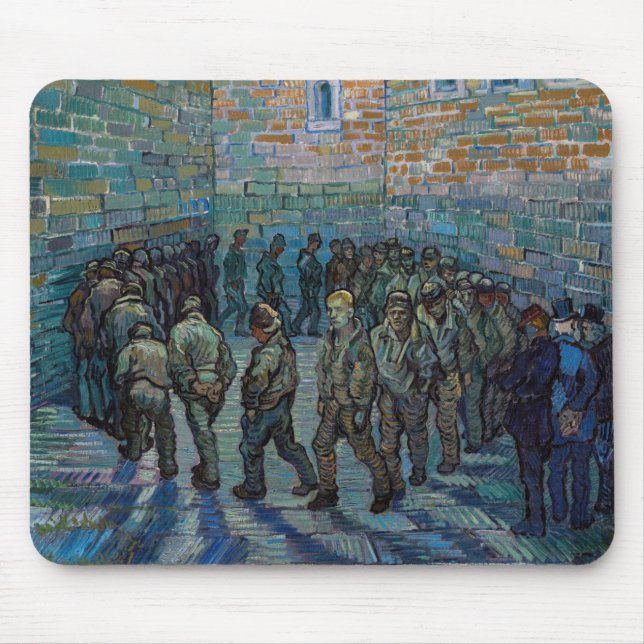 Vincent van Gogh - The Prison Courtyard Mouse Mat (Front)