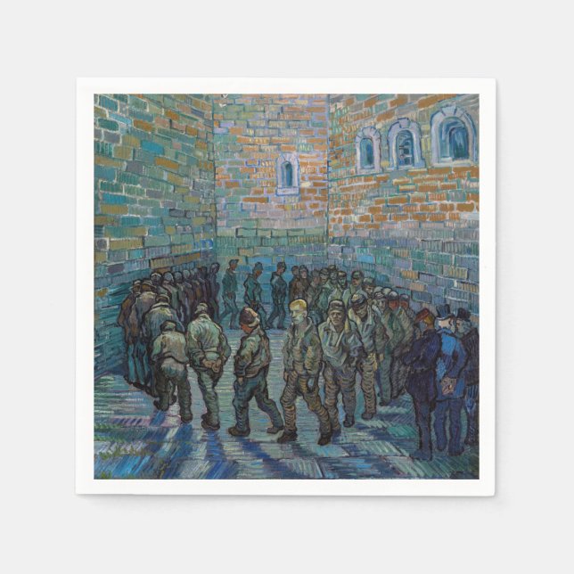 Vincent van Gogh - The Prison Courtyard Napkin (Front)