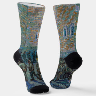 Vincent van Gogh - The Prison Courtyard Socks