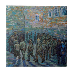 Vincent van Gogh - The Prison Courtyard Tile