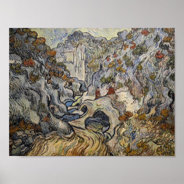 Vincent Van Gogh The Ravine Art Painting Print (Front)
