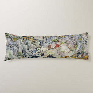 Vincent van Gogh The ravine of the Peyroulets Body Cushion