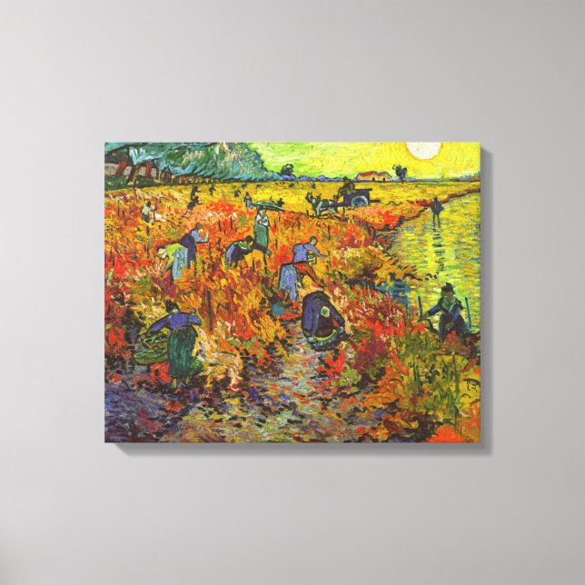 Vincent van Gogh - The Red Vineyard Canvas Print (Front)
