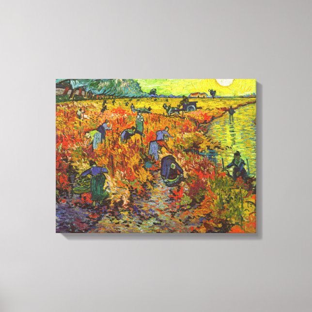 Vincent van Gogh - The Red Vineyard Canvas Print (Front)