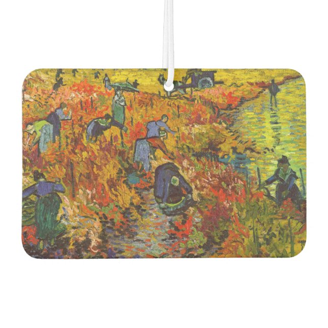 Vincent van Gogh - The Red Vineyard Car Air Freshener (Front)