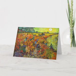 Vincent van Gogh - The Red Vineyard Card