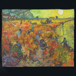 Vincent van Gogh - The Red Vineyard Fleece Blanket<br><div class="desc">The Red Vineyard - Vincent van Gogh,  1888</div>
