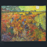 Vincent van Gogh - The Red Vineyard Fleece Blanket<br><div class="desc">The Red Vineyard - Vincent van Gogh,  1888</div>