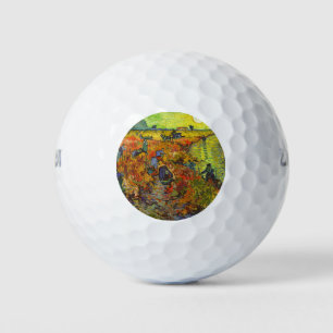 Vincent van Gogh - The Red Vineyard Golf Balls