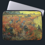 Vincent van Gogh - The Red Vineyard Laptop Sleeve<br><div class="desc">The Red Vineyard (1888) by Vincent van Gogh was the only painting sold during van Gogh's lifetime. The Red Vineyard is a vintage Post Impressionism fine art landscape agricultural painting featuring a farm with peasants working in the field at sunset. A farming and agriculture daily life scene with migrant workers....</div>