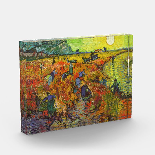 Vincent van Gogh - The Red Vineyard Photo Block (Left)