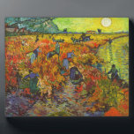 Vincent van Gogh - The Red Vineyard Plaque<br><div class="desc">The Red Vineyard - Vincent van Gogh,  1888</div>