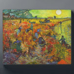 Vincent van Gogh - The Red Vineyard Plaque<br><div class="desc">The Red Vineyard - Vincent van Gogh,  1888</div>