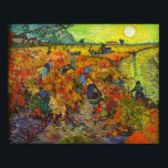 Vincent van Gogh - The Red Vineyard Poster<br><div class="desc">The Red Vineyard - Vincent van Gogh,  1888</div>