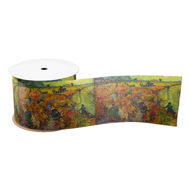 Vincent van Gogh - The Red Vineyard Satin Ribbon (Spool)