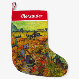 Vincent van Gogh - The Red Vineyard Small Christmas Stocking