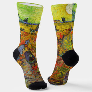Vincent van Gogh - The Red Vineyard Socks
