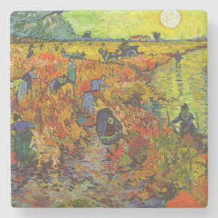 Vincent van Gogh - The Red Vineyard Stone Coaster