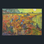 Vincent van Gogh - The Red Vineyard Tea Towel<br><div class="desc">The Red Vineyard - Vincent van Gogh,  1888</div>