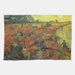Vincent van Gogh - The Red Vineyard Tea Towel