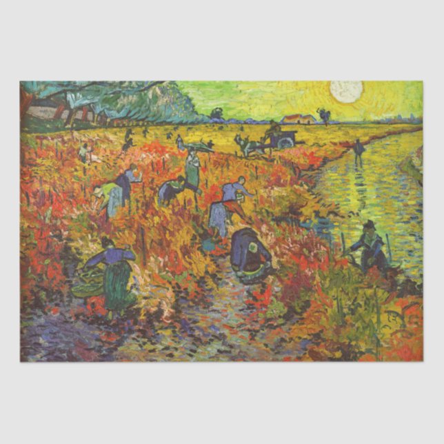 Vincent van Gogh - The Red Vineyard Tissue Paper (Front)