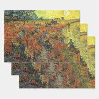 Vincent van Gogh - The Red Vineyard Wrapping Paper Sheet