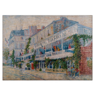 Vincent van Gogh - The Restaurant de la Sirene Cutting Board