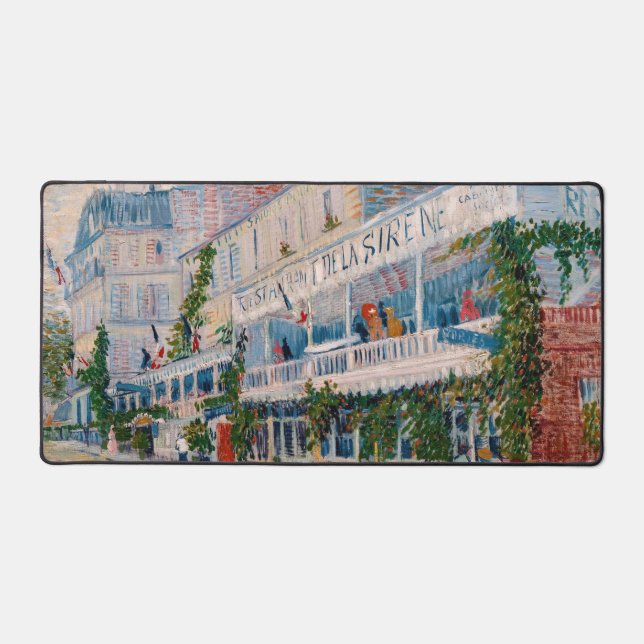 Vincent van Gogh - The Restaurant de la Sirene Desk Mat (Front)