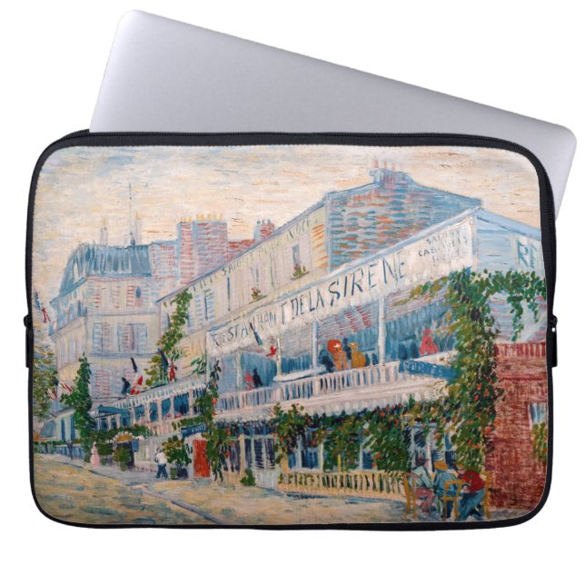 Vincent van Gogh - The Restaurant de la Sirene Laptop Sleeve (Front)