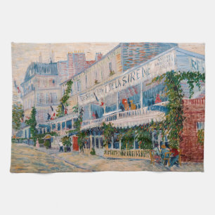 Vincent van Gogh - The Restaurant de la Sirene Tea Towel