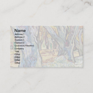 Vincent Van Gogh - The Road Menders - Fine Art Business Card