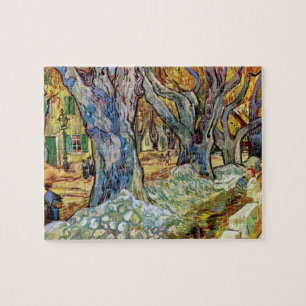 Vincent Van Gogh - The Road Menders - Fine Art Jigsaw Puzzle