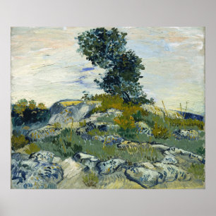 Vincent van Gogh The Rocks Poster