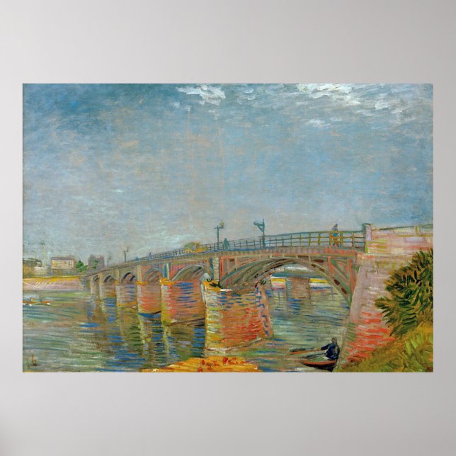 Vincent van Gogh - The Seine Bridge at Asnieres Poster (Front)