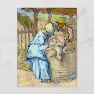 Vincent van Gogh The Sheep-Shearer Postcard