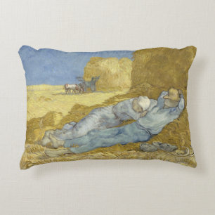 Vincent van Gogh - The Siesta (after Millet) Decorative Cushion