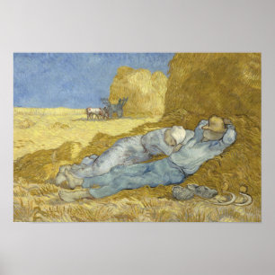 Vincent van Gogh - The Siesta (after Millet) Poster