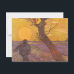 Vincent van Gogh - The Sower<br><div class="desc">The Sower (1888) by Vincent van Gogh is a vintage Post Impressionism fine art landscape daily life agricultural painting. A peasant farmer in his farm field planting seeds near a tree at sunset. A farming and agriculture scene in Arles, France. About the artist: Vincent Willem van Gogh (1853-1890) was a...</div>